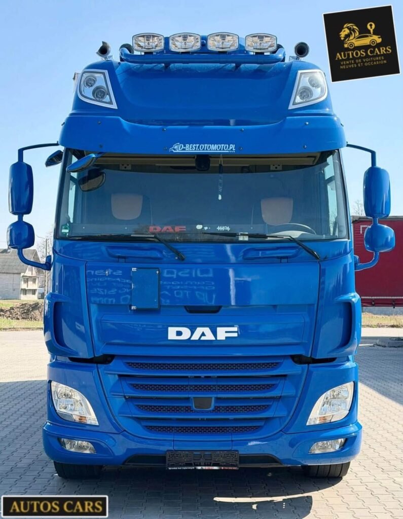 DAF CF 370 Camion Rideau 18 Palettes Élévateur Euro 6 Automatique