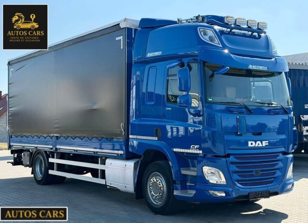 DAF CF 370 Camion Rideau 18 Palettes Élévateur Euro 6 Automatique