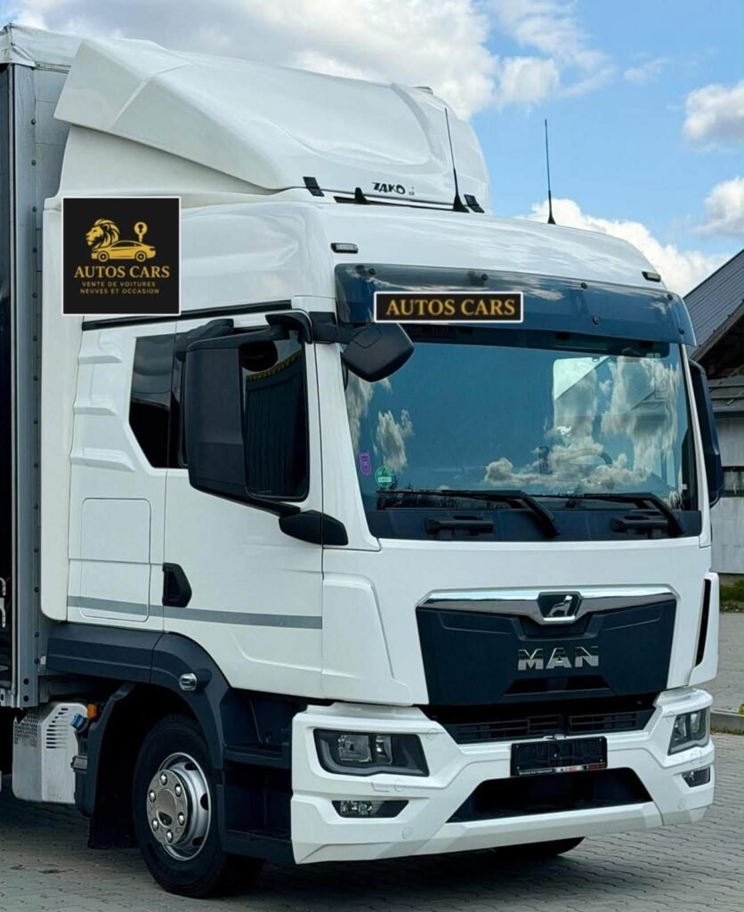 MAN TGL 12.250 Camion Rideau 18 Palettes Automatique Chambre 2 Lits