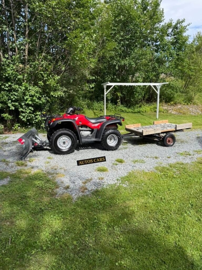 Honda Fourtrax Quad ATV avec Lame Essence Manuelle 19 CV