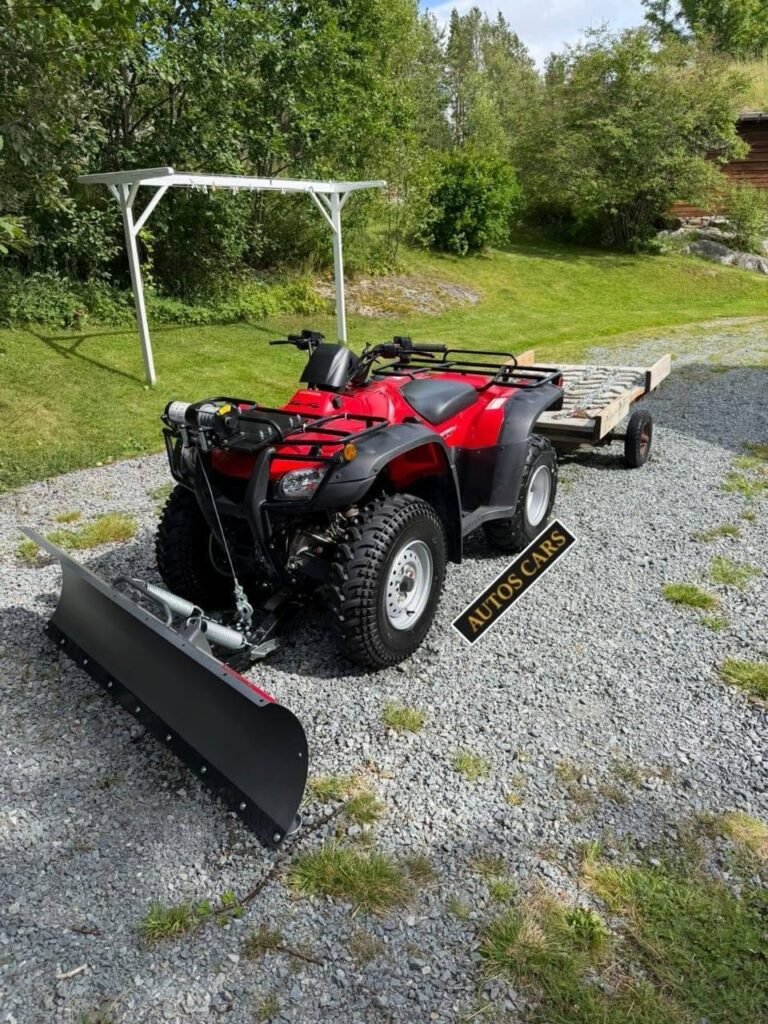 Honda Fourtrax Quad ATV avec Lame Essence Manuelle 19 CV