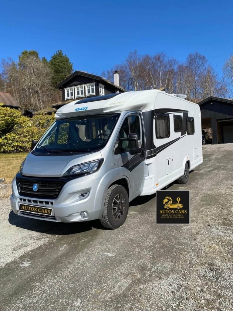 Knaus Camping-car Profilé Fiat Ducato Diesel Boîte Automatique 4 Couchages